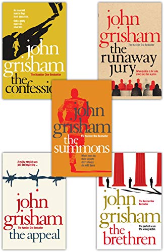 John Grisham 5-Bücher-Sammlungsset (The Appeal, The Summons, The Runaway Jury, The Confession, The Brethren)